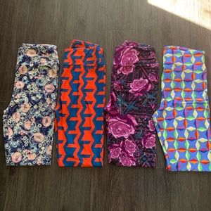 LuLaRoe OS leggings BNWT - 4 pack! Old sizing